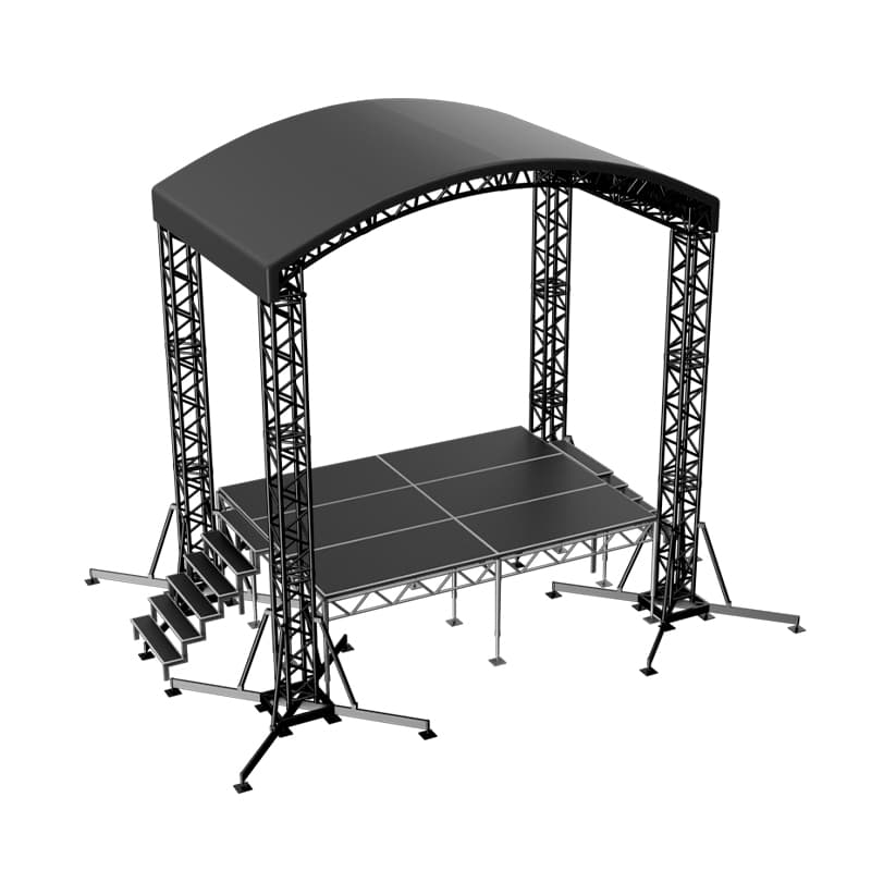 Сцена "Арочная" 4х3 черная