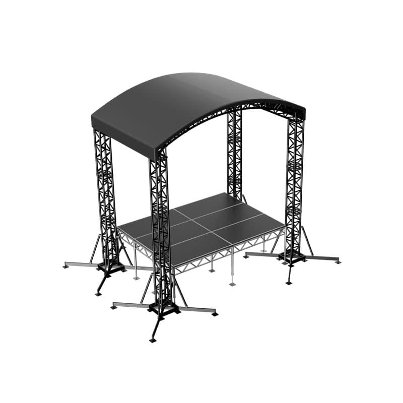 Сцена "Арочная" 4х3 черная