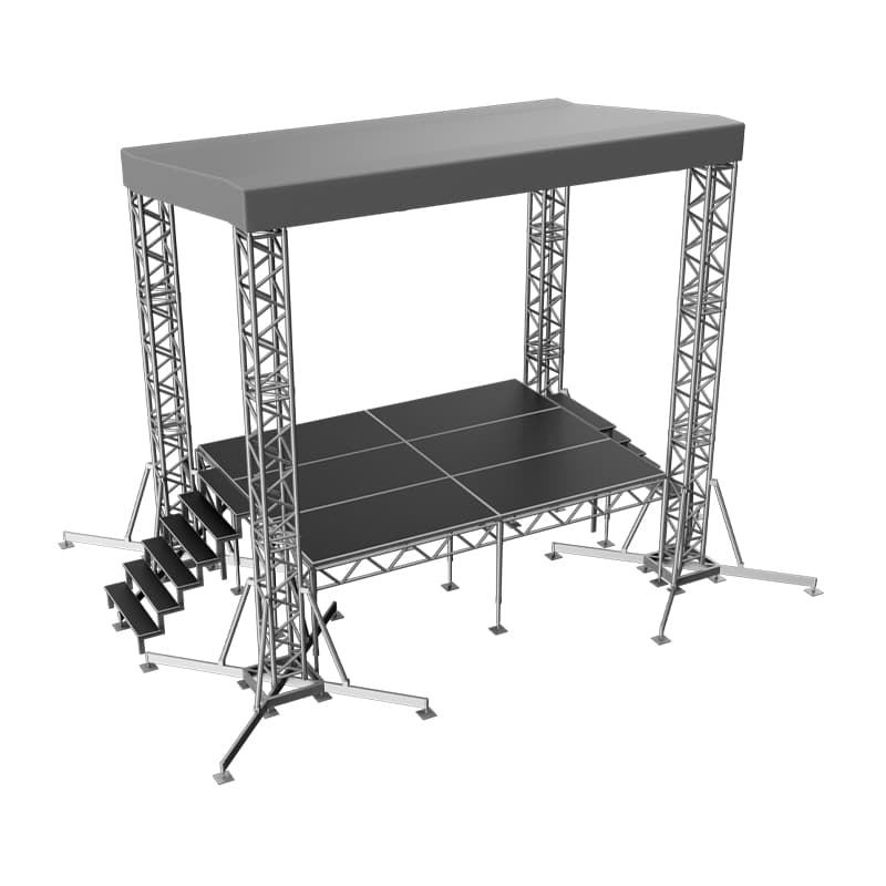 Сцена "Односкатная" 4х3 металлик