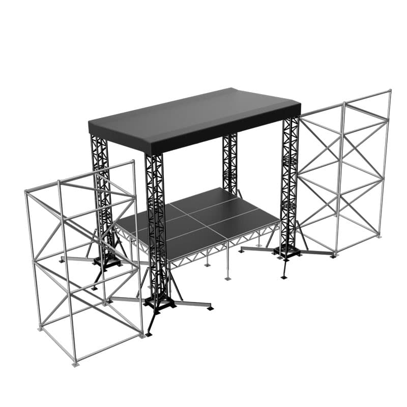 Сцена "Односкатная" 4х3 металлик