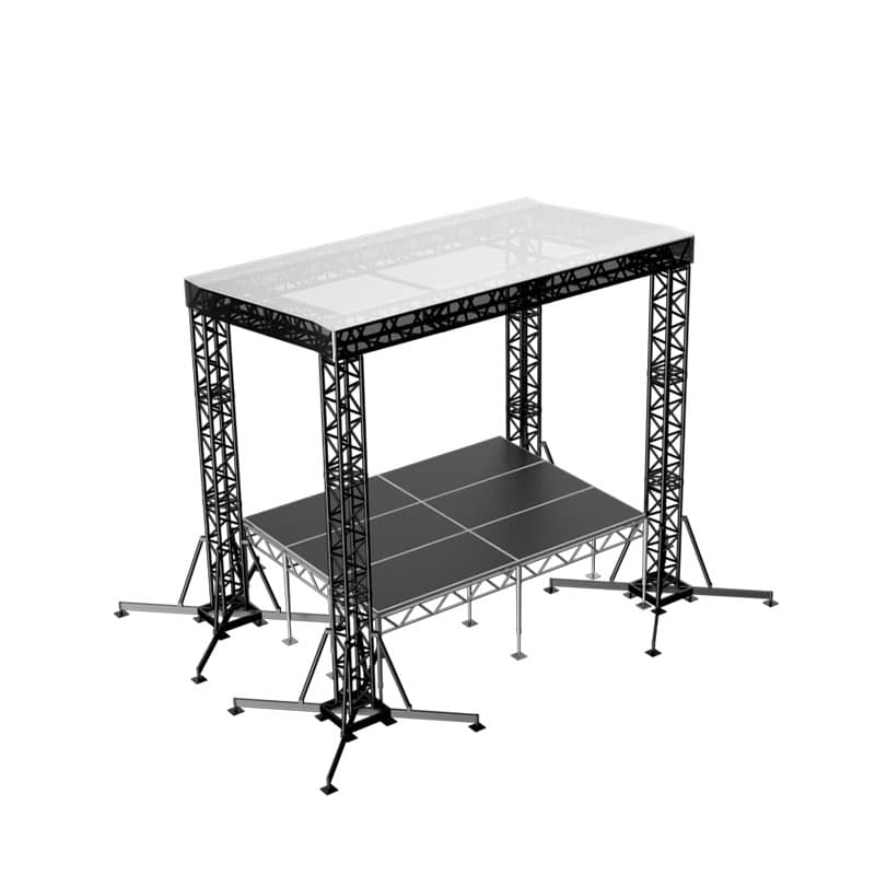 Сцена "Односкатная" 4х3 черная