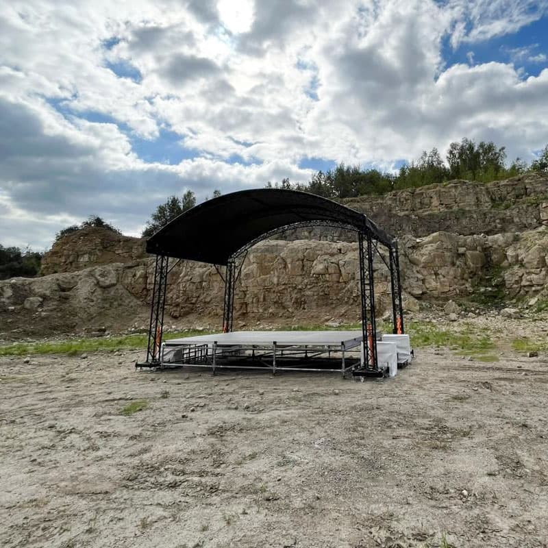 Сцена «Арочная» 6x4 м черная