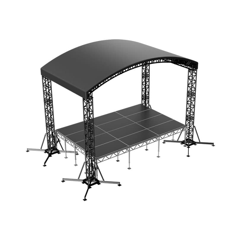 Сцена «Арочная» 6x4 м черная