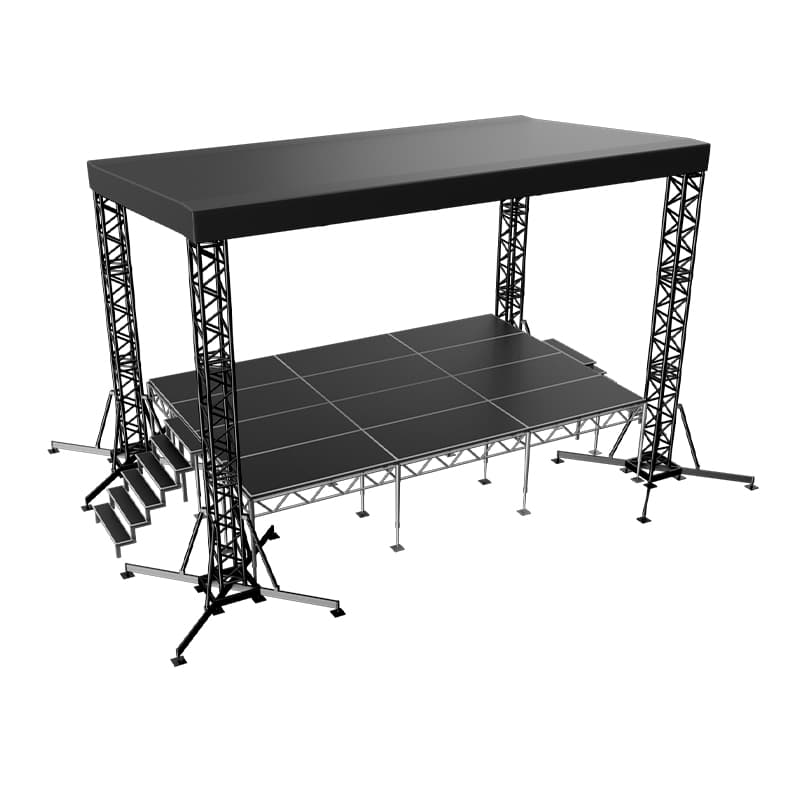 Сцена «Односкатная» 6x4 м черная