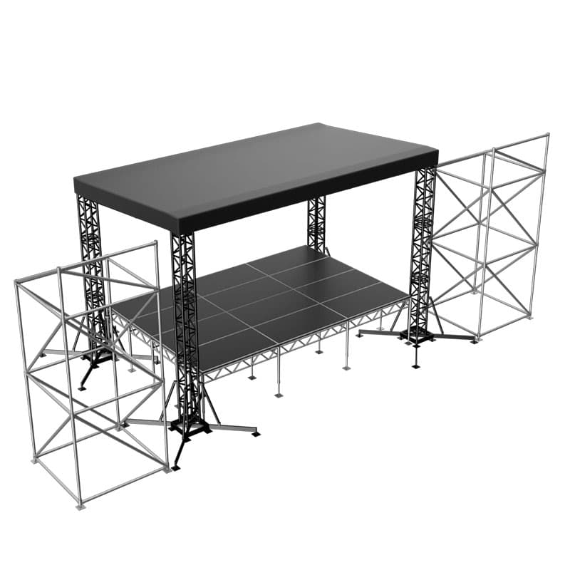 Сцена «Односкатная» 6x4 м черная