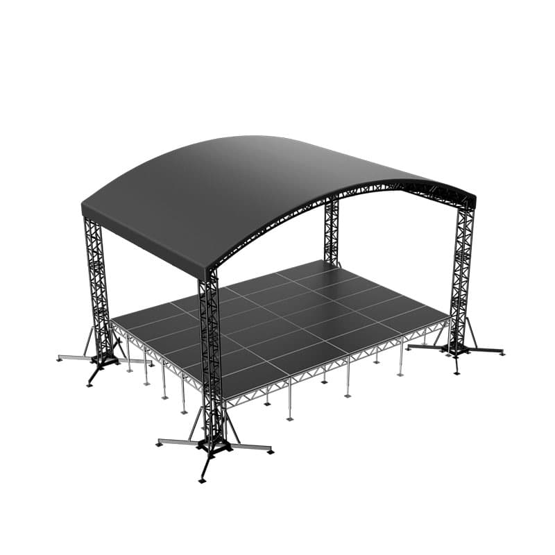 Арочная сцена 8x6 м черная